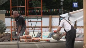 РЕМОНТ В КОМСОМОЛЬСКОМ ПАРКЕ