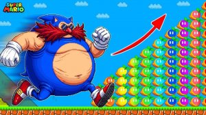 СОНИК СТАНОВИТСЯ УЛЬТРАРЕАЛИСТИЧНЫМ С КАЖДЫМ СЕРДЦЕМ В SUPER MARIO BROS!