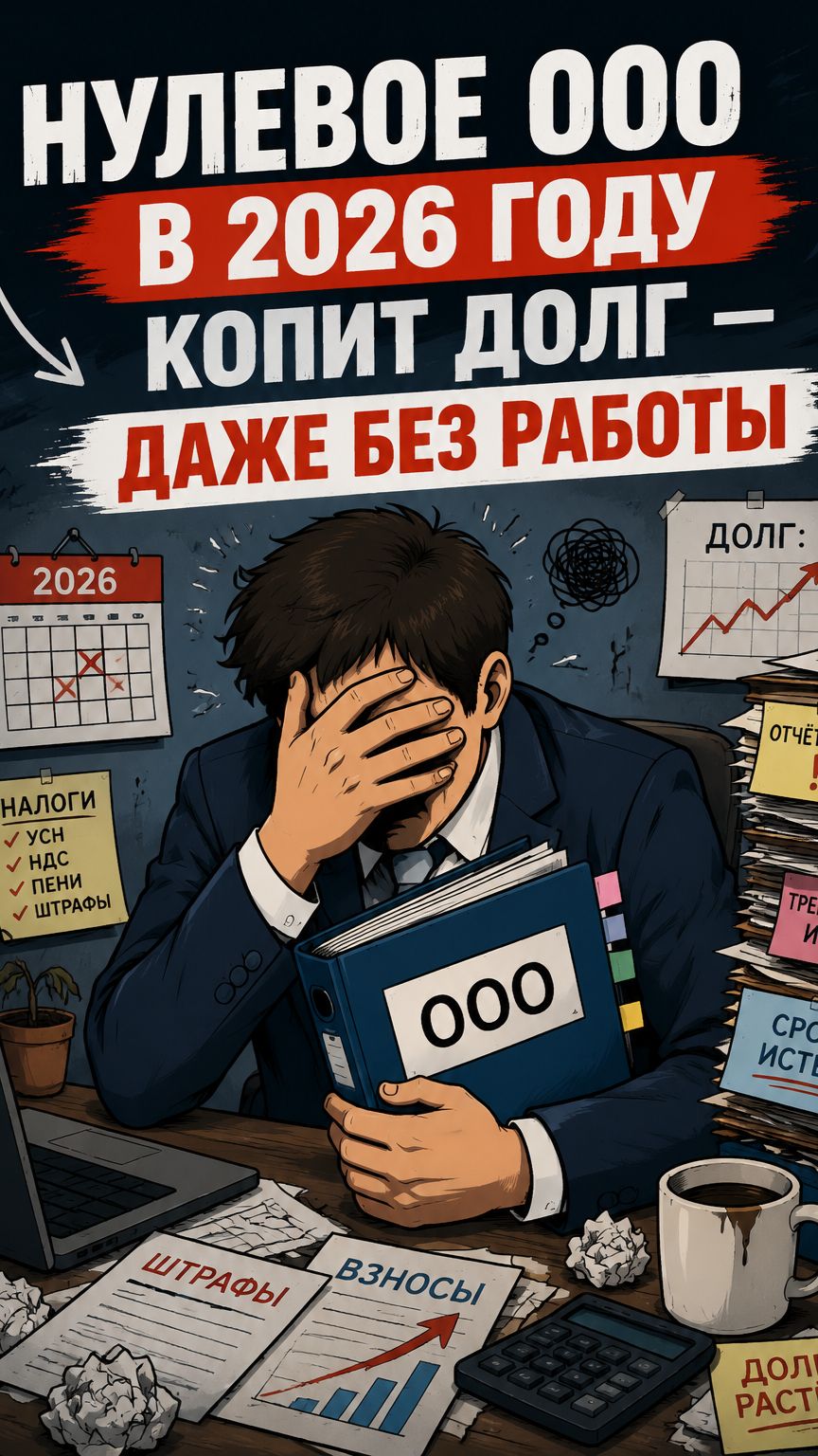 Ваше ООО не работает? Оно всё равно копит долг