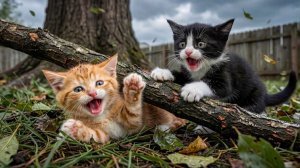 Мама-кошка подстригает шерсть на ферме и делает тигровую шапку для котят дома🐾🎩🐯