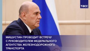 Мишустин проводит встречу с руководителем Федерального агентства железнодорожного транспорта