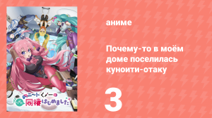 Почему-то в моём доме поселилась куноити-отаку 3 серия (аниме-сериал, 2025)