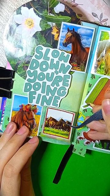 Летний разворот с лошадками 🌷💚🐴
