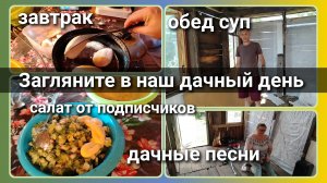 Завтрак//обед//салат//дачные песни