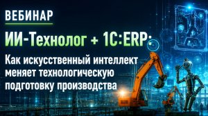 Вебинар. ИИ-Технолог + 1С:ERP