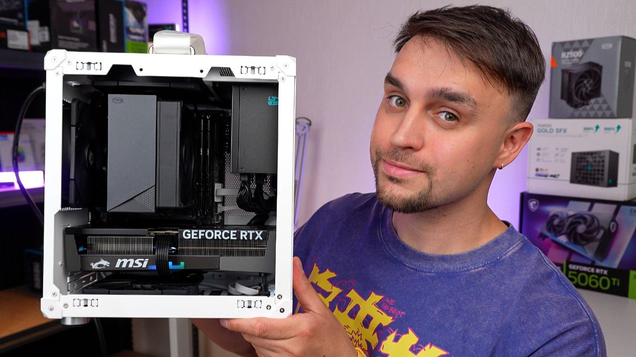 МИНИАТЮРНАЯ ИГРОВАЯ ПУШЕЧКА С 5060 Ti 16GB
