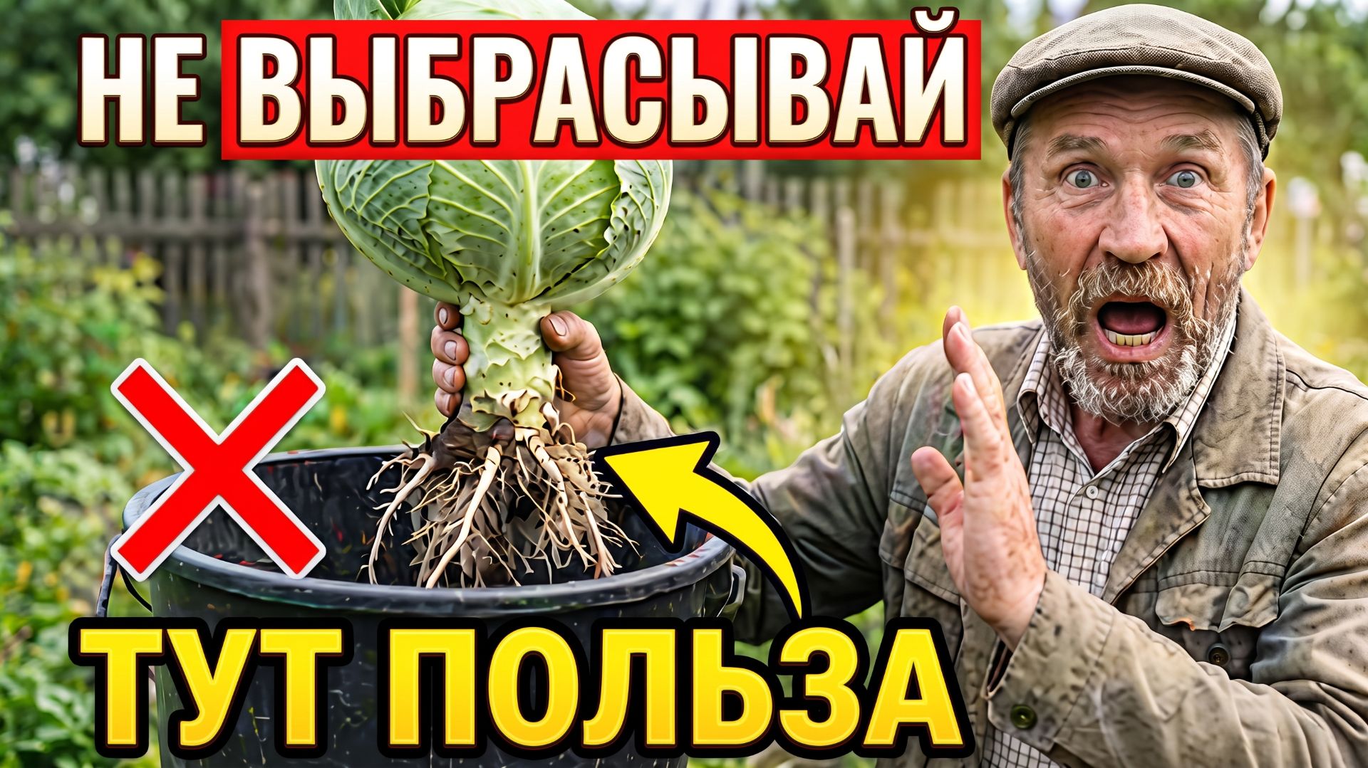 Корни и кочерыжка капусты — не выбрасывай осенью, в них польза