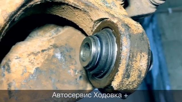 Замена сайлентблоков кулака на Hyundai Santa Fe