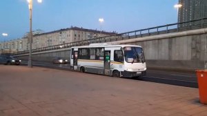 Автобус ПАЗ-320412-04 «ВЕКТОР»(CP CS) следует по маршруту 576к(Королёв-Москва(м.ВДНХ)
