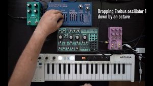 Ambient synth jam with Dreadbox Nymphes, Erebus, Kinotone Ribbons, Chase Bliss Mood MkII
