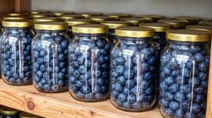 Чернику храню без сахара и без заморозки уже много лет! Самый правильный и здоровый метод