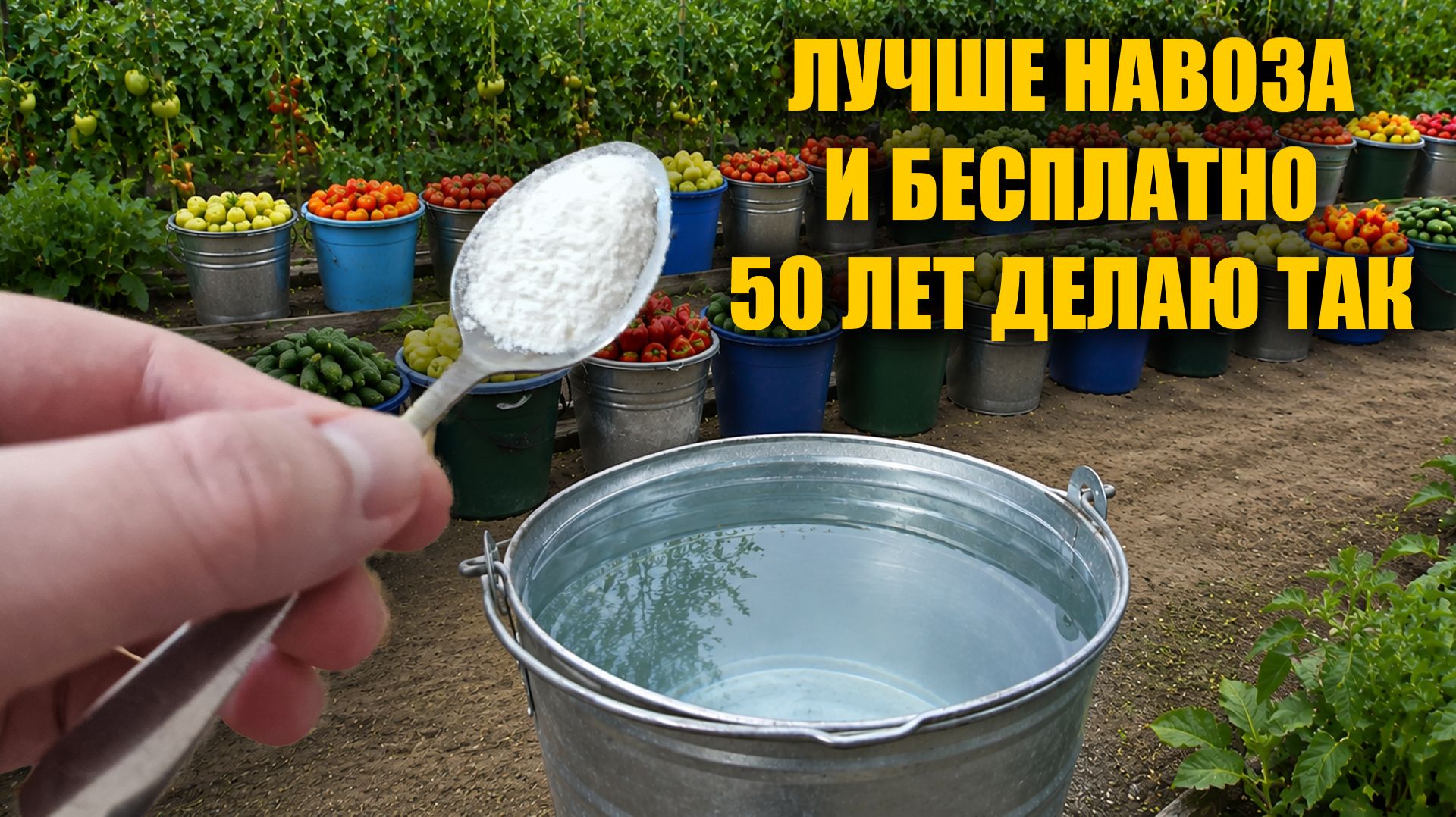 1 Ложку на ведро воды и земля как новая! Плодородная, здоровая, для большого урожая