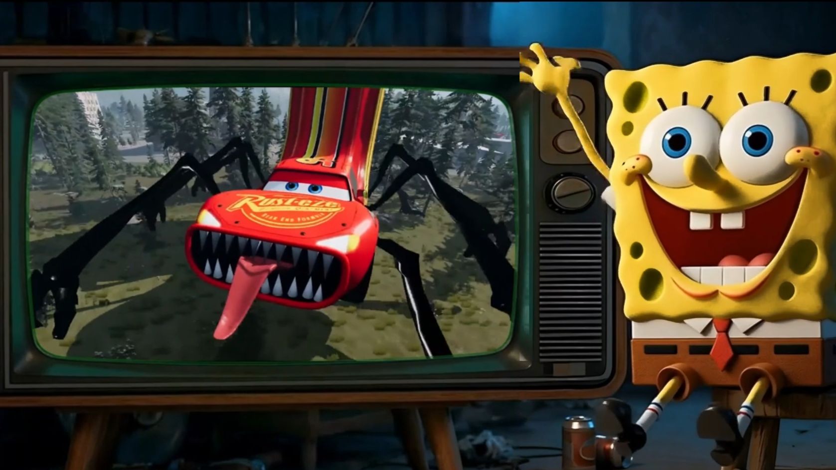 SpongeBob Is Watching TV 216