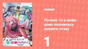 Почему-то в моём доме поселилась куноити-отаку 1 серия (аниме-сериал, 2025)