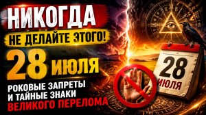 Никогда не делайте это 28 июля. Роковые запреты.
