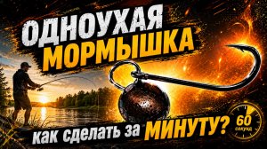 Одноухая мормышка, как сделать за минуту?