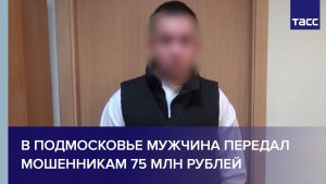 В Подмосковье мужчина передал мошенникам 75 млн рублей