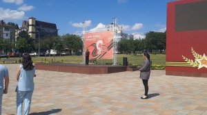 Возложение цветов. Митинг Донбасс. Пятигорск Комсомольский парк 27.07.2026