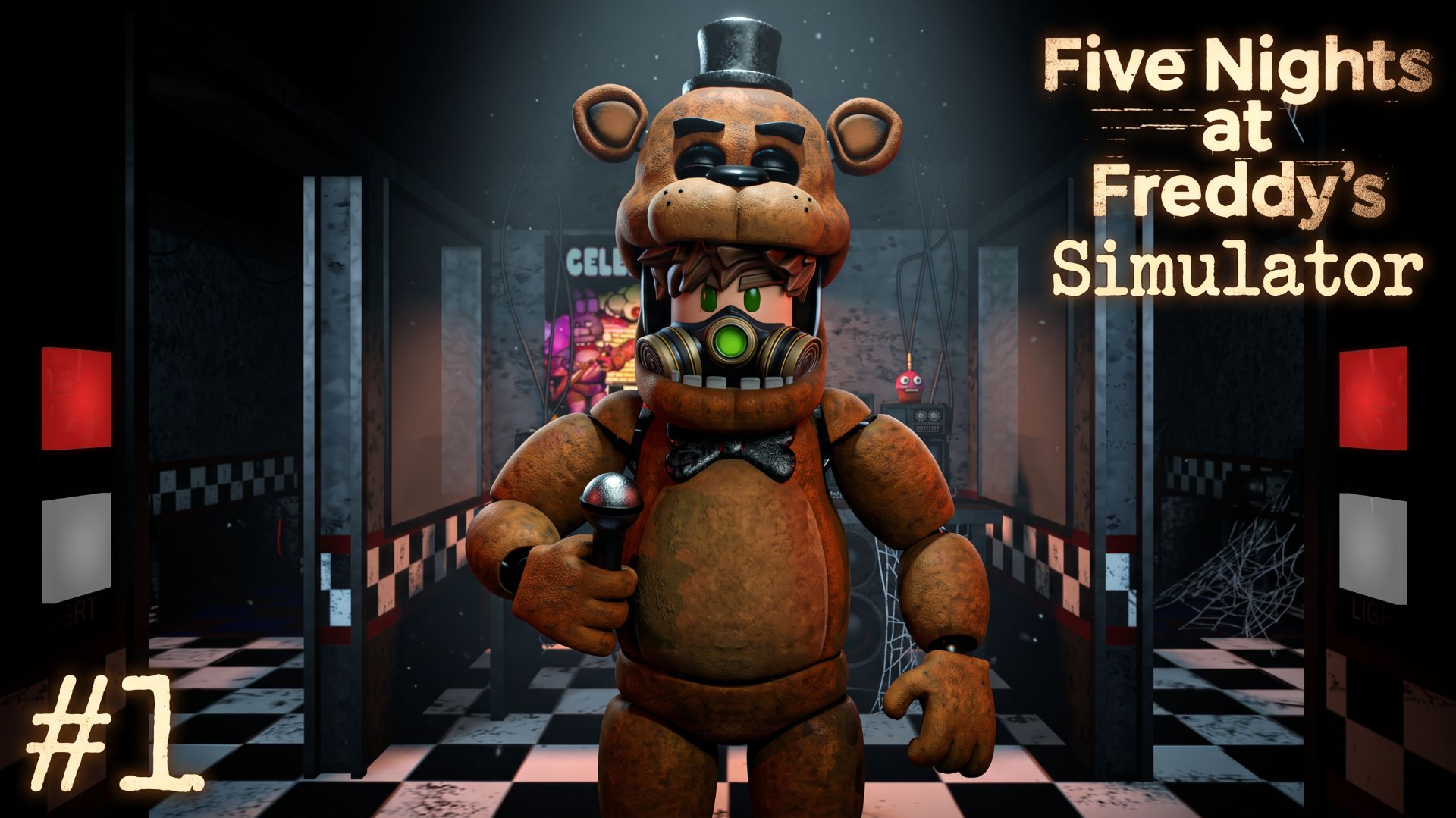 Стал аниматроником и кошмарил охранника в Five Nights At Freddy's Simulator.