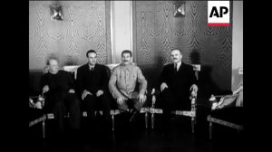 Московская конференция: И.Сталин, У.Черчилль (Великобритания), А.Гарриман (США), 12-17 августа 1942