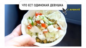 ЧТО ГОТОВИТ И ЕСТ ОДИНОКАЯ ДЕВУШКА С КОШКОЙ НА ПОХУДЕНИИ