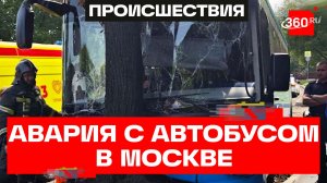 17 пассажиров пострадали – автобус врезался в дерево в Москве