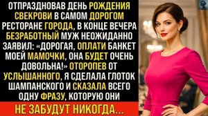 Истории из жизни/Дорогая, оплати банкет моей мамы- заявил муж в ресторане/Аудиорассказы жизненные