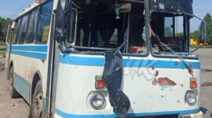 теракт в Горловке,ударили по автобусу пострадавших 5 человек