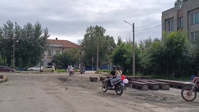 Байкерскую свадьбу провели в Шилке