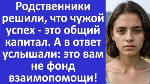 Истории из жизни | Родственники решили, что чужой успех - это общий капитал... | Аудио рассказы