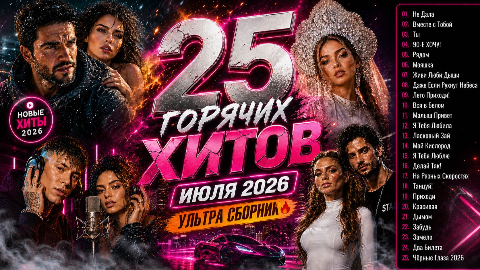 25 ГОРЯЧИХ ХИТОВ ИЮЛЯ 2026 🔥 УЛЬТРА СБОРНИК | Танцевальные и Лирические Русские Песни