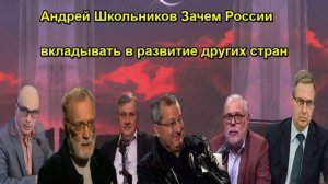 Андрей Школьников Зачем России вкладывать в развитие других стран Срочно
