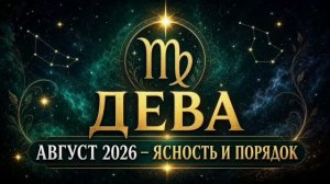 ДЕВА — Гороскоп на август 2026 | Время ясности и порядка