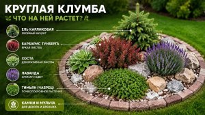 Круглая клумба, что на ней растет