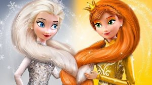 Золотая Анна и Серебряная Эльза! 32 идеи для кукол