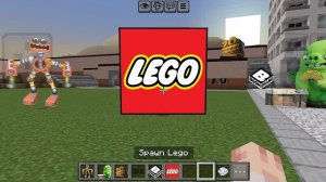 Я добавил Lego Nextbot в Minecraft PE