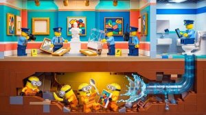 100 ЗАБАВНЫХ трюков миньонов с презренным прорывом | Lego Stop Motion Animation