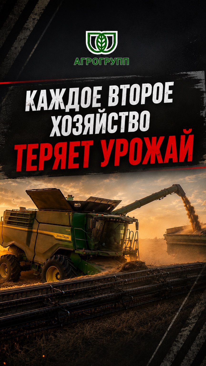🌾 Каждое второе хозяйство теряет часть урожая… и даже не подозревает об этом.