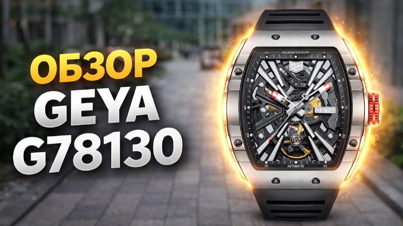 Geya G78130 Обзор мужских автоматических механических часов - Дорого богато?