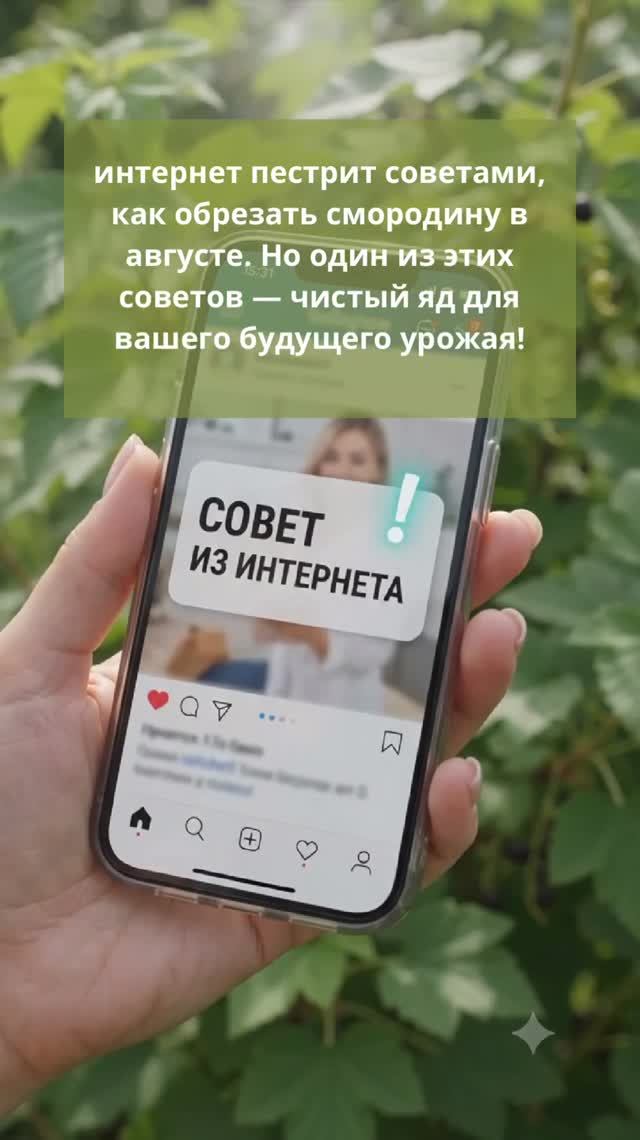 НЕ СТРИГИ СМОРОДИНУ ТАК! ✂️🫐
