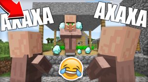 ЭТОТ ЖИТЕЛЬ ШУТНИК ВЕСЕЛИТ ВСЕХ В ДЕРЕВНЕ НОМЕР 13 В МАЙНКРАФТ | Риколит Minecraft