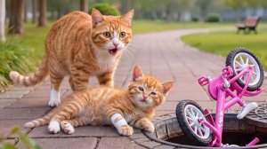 Рыжий котенок думал, что мама-кошка больше любит белого котенка… но он ошибался 😢