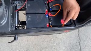 Установка аккумуляторов на электроскутер SK 8 (14»)
