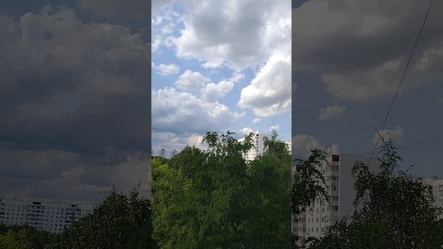 Наш Цветущий балкон и красивое небо😍🌿🎋🍀🌾🌿