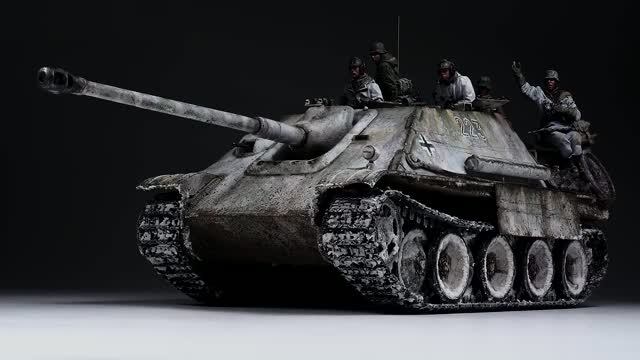 JAGDPANTHER G2  In Winter Camouflage - Part 2 - 135 BLITZ By TAKOM - [ Painting - Weathering ]