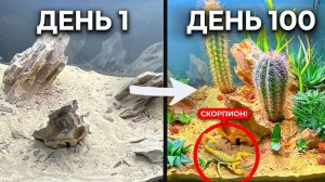 Dr. Plants / 100 дней симуляции пустыни: ядовитый скорпион, синий жук и скачок жизни!