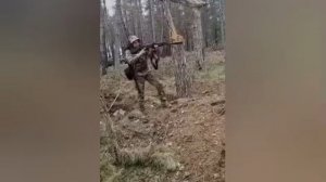 До и после. Барышня решила развлечься сафари на Добассе, пострелять по русским, что закончилось впол