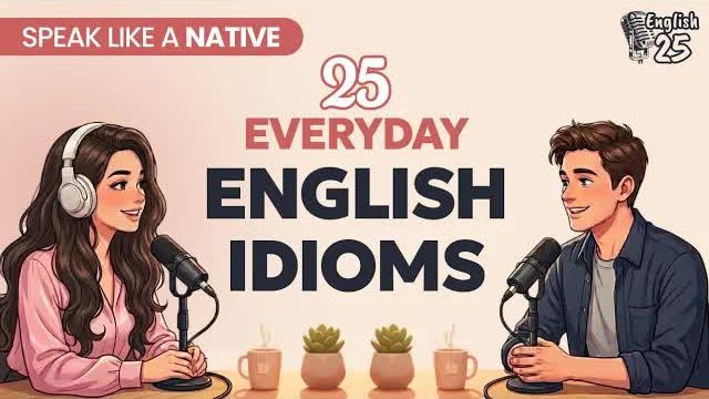 25 English Idioms Native Speakers Use in Everyday Conversation ｜ English Podcast смотреть онлайн