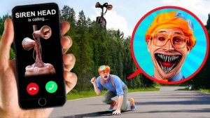 Дрон снимает Сиреноголового и Блиппи на камеру в 3 часа ночи!