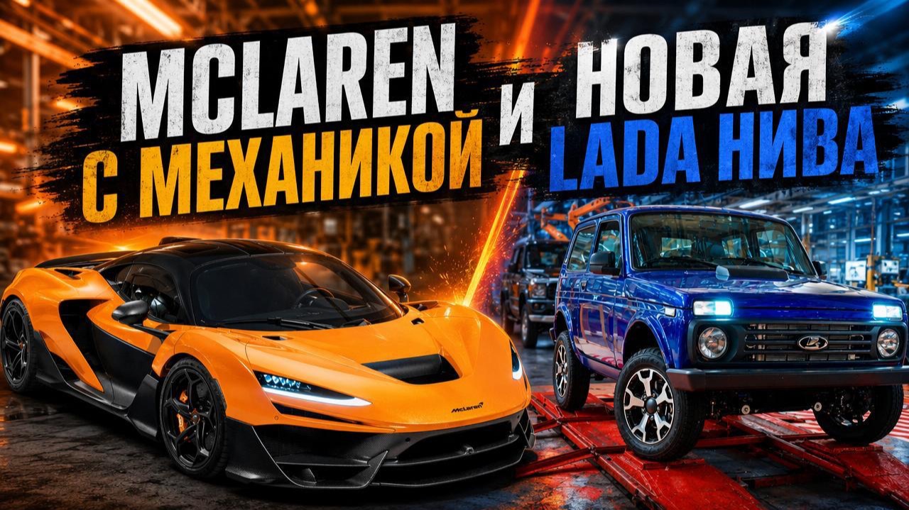 Seven News #55 | Новый McLaren с механикой | Хотят отменить утиль сбор? | Конфигуратор BMW в ChatGPT